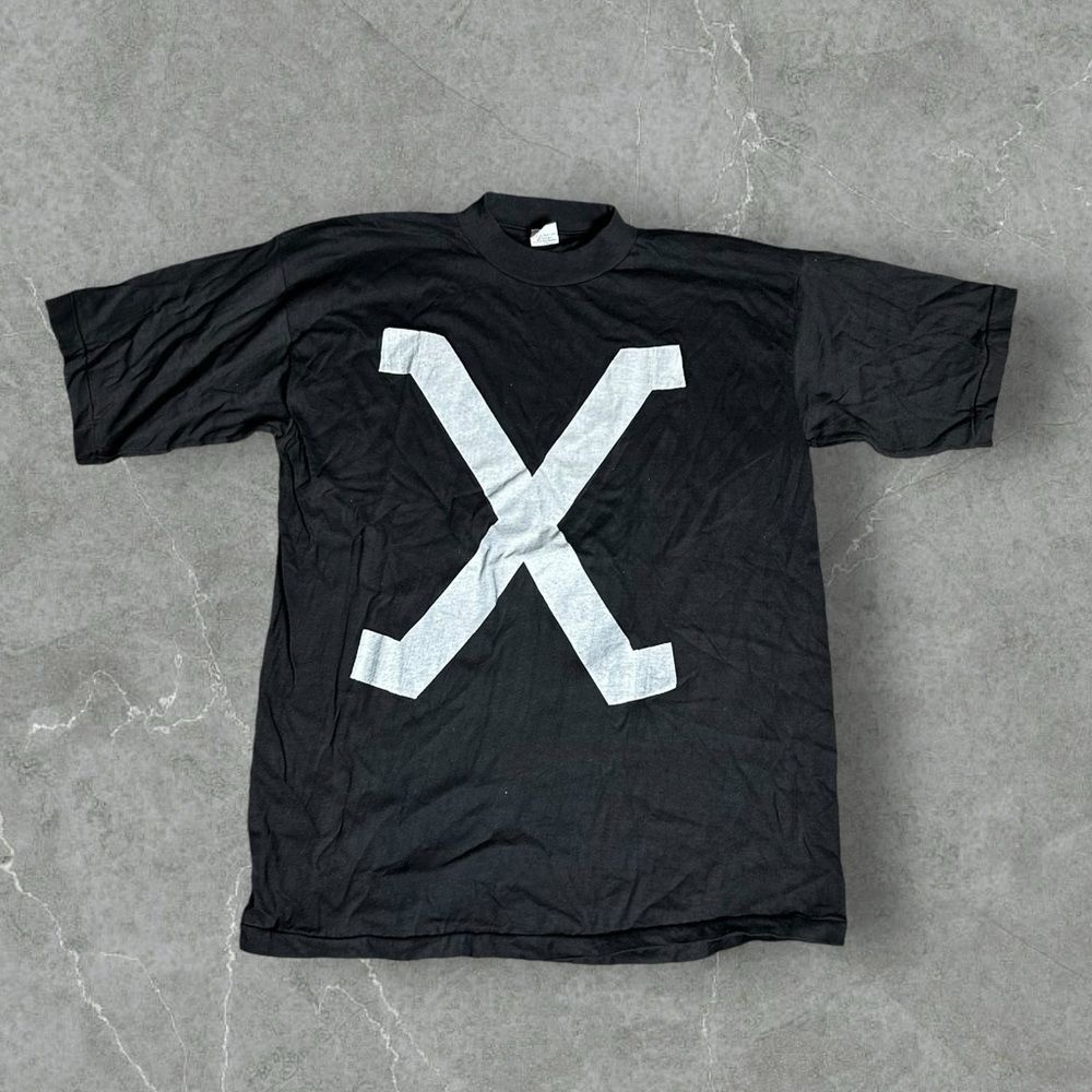 Vintage Malcom X Shirt Mens XL Black Deadstock‎ Big Logo 90s Single Stitch BHM